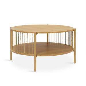 Coffee Tables: Deven Coffee Table - Natural