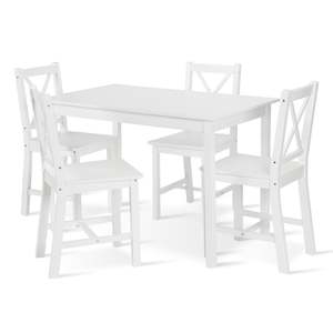 Dining Tables: Chloe 5 Piece Dining Set - White