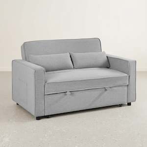 Sofa Beds: Freyja 2 Seater Sofa Bed - Grey