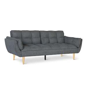 Sofa Beds: Dover 3 Seater Sofa Bed - Dark Grey