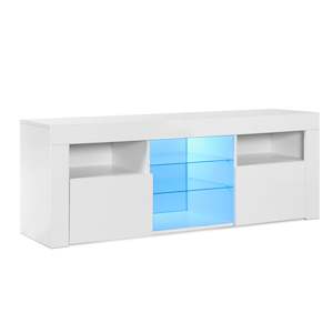 Atka 1.45m LED Entertainment Unit - White