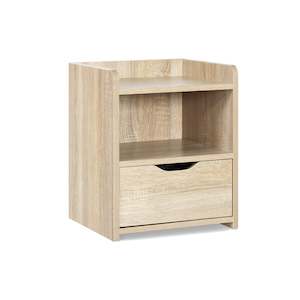 Bedside Tables: KNOX Bedside Table - Oak