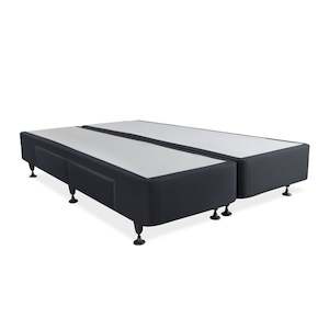 Super King Beds: Charles Fabric Super King Split Bed Base 4 Drawers - Black