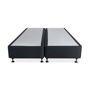 Charles Fabric King Split Bed Base 4 Drawers - Black