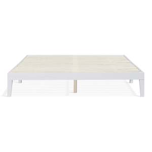 Conival King Wooden Bed Frame - White