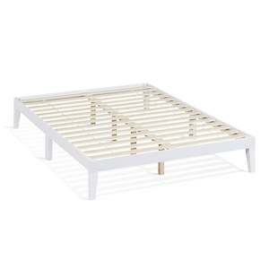 Double Beds: Conival Double Wooden Bed Frame - White