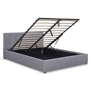 Abigail Queen Gas Lift Bed Frame - Grey