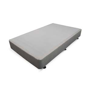 King Single Beds: Vinson Fabric King Single Bed Base - Grey