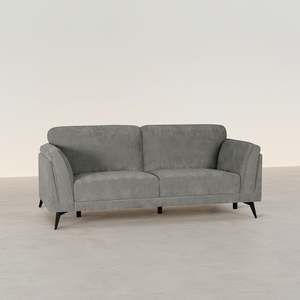 Brulo Linen 3 Seater Sofa - Grey