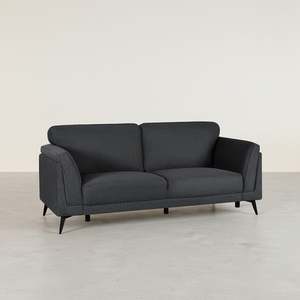 Brulo Linen 3 Seater Sofa - Dark Grey