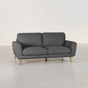 Products: Tova Chenille 3 Seater Sofa - Dark Grey