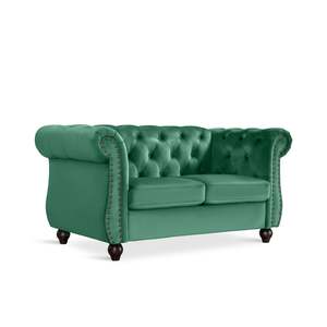 Homepage Sale 6: Emily Velvet 2 Seater Sofa - Green