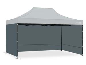 Toughout Breeze Gazebo Side Wall 3x4.5m - Grey