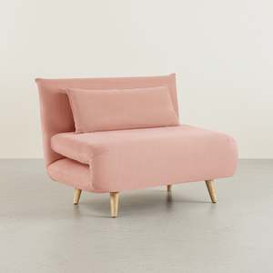 Hastings 1 Seater Fold-Out Sofa Bed - Pink