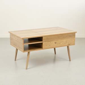 Instock: Lodge Lift Top Coffee Table - Oak