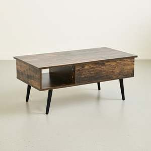 Elevate Lift Top Coffee Table - Rustic Brown