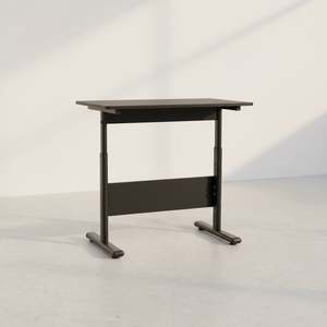 Hector 80cm Height-Adjustable Computer Desk - Black