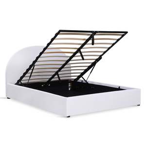 Isabella Queen Gas Lift Bed Frame - White