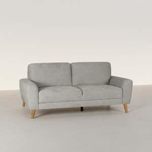 Suki Linen 3 Seater Sofa - Grey