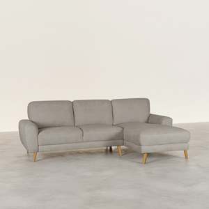 Slideshow Sale 2: Luno 3 Seater Sofa with Right Facing Chaise - Beige