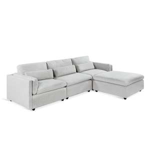 Block Promotion 1: Barmouth Modular Sofa - Silver Grey