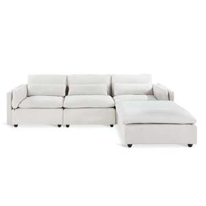 Block Promotion 1: Barmouth Modular Sofa - Silver Cloud