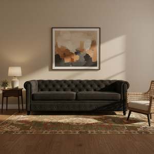 Aviana 3 Seater Sofa - Black