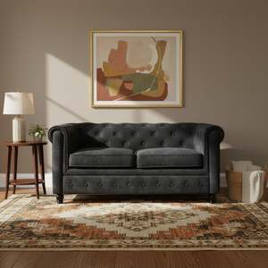 Block Promotion 1: Aviana 2 Seater Sofa - Black