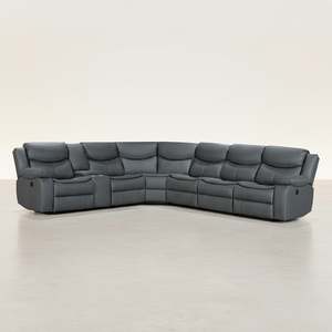 Products: Mandan Electric Recliner Corner Sofa - Grey