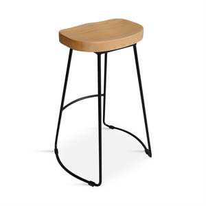 Nolan Beech Wood Bar Stool - Natural