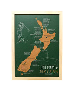 Cork Board Golf Map