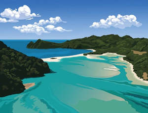 Ceramic Wall Art: Paint by Numbers New Zealand Favourite Scenes