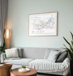 Ceramic Wall Art: History Map of New Zealand