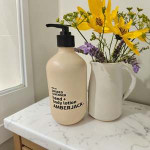 Bathroom: Amberjack Smoked Lavender Hand and Body Lotion