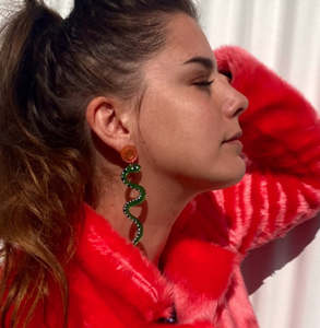 Sparkly Snake Earrings by Studio Soph
