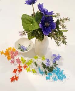 Coloured Frangipani Earrings