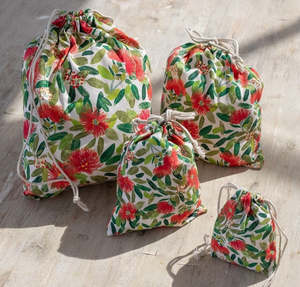 Christmas: Pohutukawa Produce Bags - set of 4