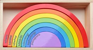 Gifts Of Love 1: Wooden Rainbow Arches with te Reo