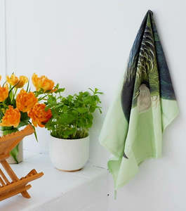Kitchen: Pastel Native Bird Tea Towels