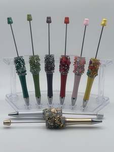 Diy Items: SD1234 Glitter, Shell & Rhinestone Beadable Pens