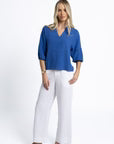 For Her: Nixie Blouse - Royal blue