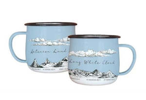 Tanya Wolfkamp - Enamel Mug - NZ Mountains