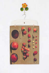 Lazybones - Tea Towel - Strawberries and Plums