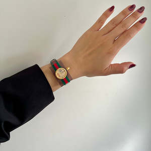 Latest Highlights: Gucci Skeleton Web Plexiglass Bangle Watch