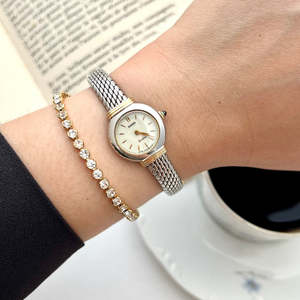 Seiko Two Toned Snake Skin Pattern Bracelet Watch
