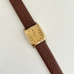 Omega De Ville Gold Cushion Watch