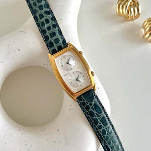 Birth Year Watches 1994: Seiko Noie Dual Dial Tonneau Watch
