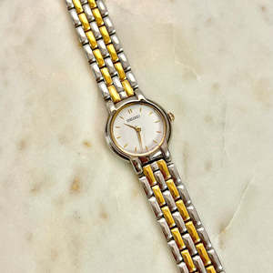 Birth Year Watches 1994: Seiko Two Tone White Dial Bracelet Women's Watch