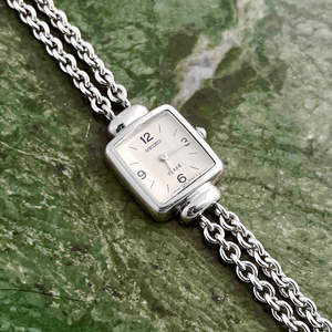 Seiko Double Strand Bracelet Watch in Elegant Silver