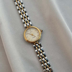 Seiko Exceline Two Tone Ladies’ Watch with Domed Crystal
